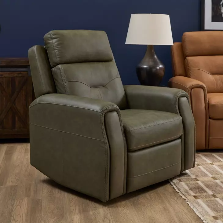 Felix Gray Leather Zero Gravity Triple Power Recliner with USB Charging and Heat Massage