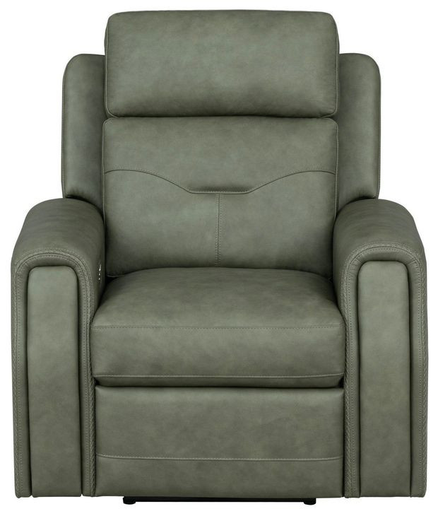 Felix Gray Leather Zero Gravity Triple Power Recliner with USB Charging and Heat Massage
