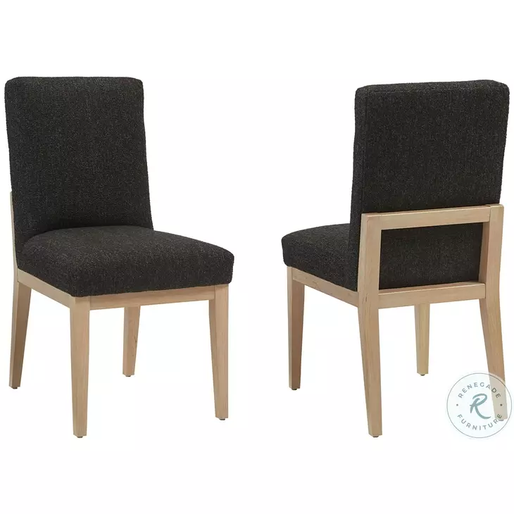 Ben And Erin Napier Bleached Cherry And Black Performance Fabric Upholstered Side Chair Set Of 2