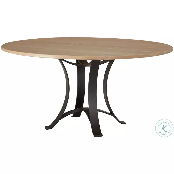 Ben And Erin Napier Bleached Cherry And Metal 48" Round Dining Table