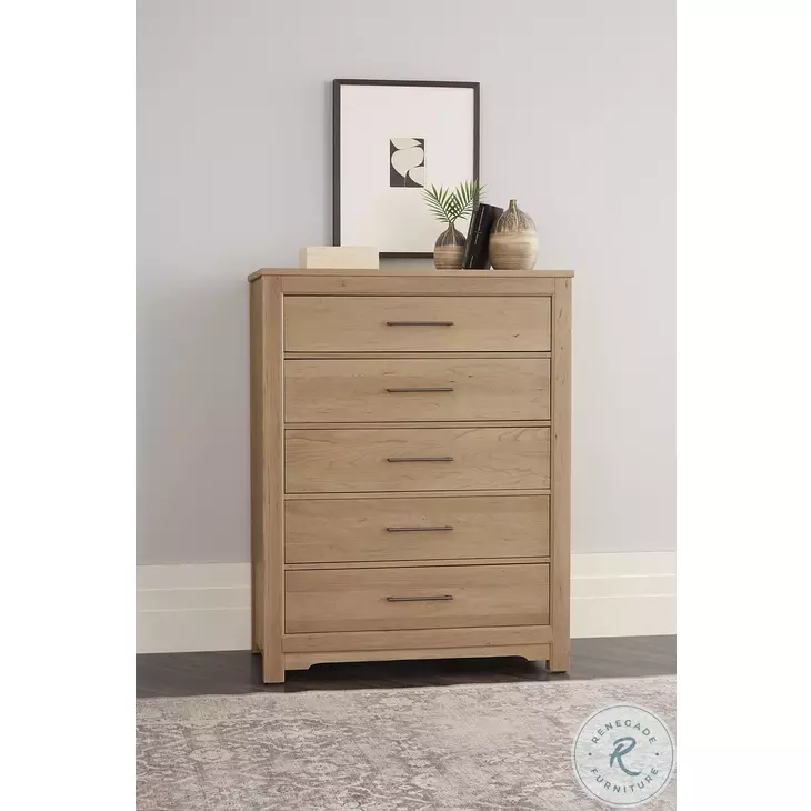 Ben And Erin Napier Bleached Cherry 5 Drawer Chest