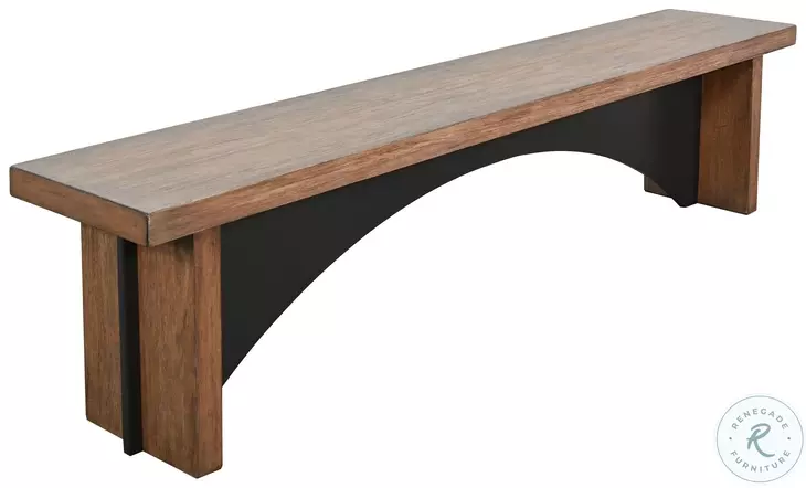 Maple Haze Desert Plain Modern 72" Dining Bench