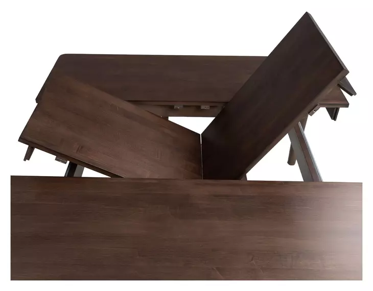 West End Saddle Brown 60" Extendable Square Dining Table