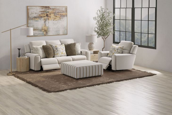 Micah Oatmeal Deep Seat Power Reclining Loveseat