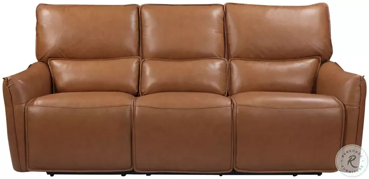 Portland Leather Dual 84" Power Reclining Sofa