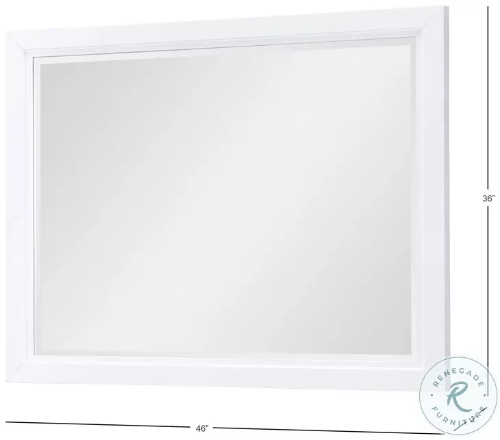 Franklin White Two Tone Panel Bedroom Set