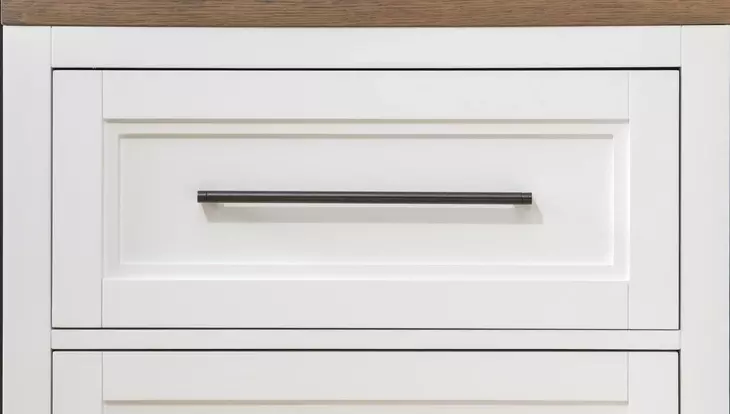 Franklin Harvest Oak and Natural White 8 Drawer Bureau Chest