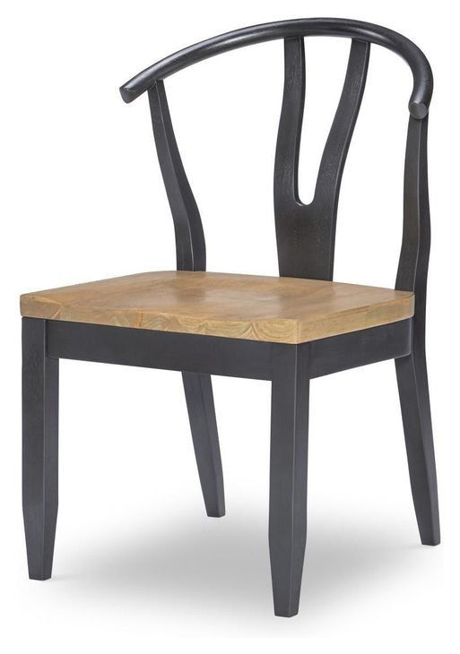 Franklin Harvest Oak and Aged Black Side Chair Set of 2