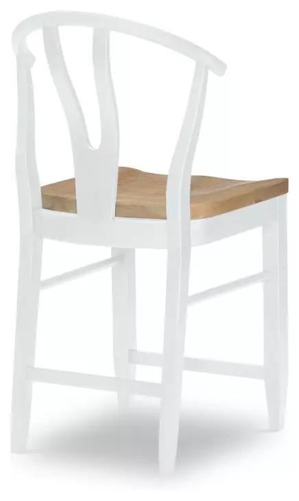 Franklin Harvest Oak and Natural White Counter Height Chair Set of 2