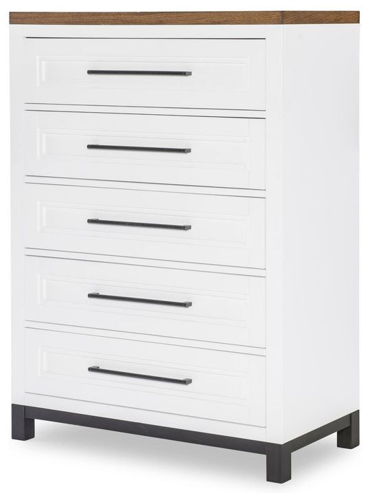 Dutton Natural White and Toasted Coconut Youth Panel Bedroom Set