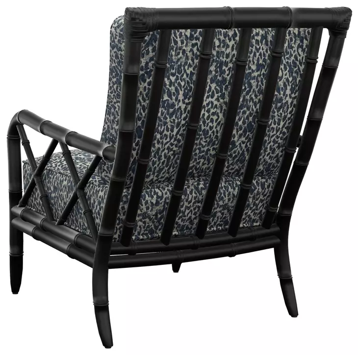 Ivory Key Gray Upholstered Heydon Accent Chair