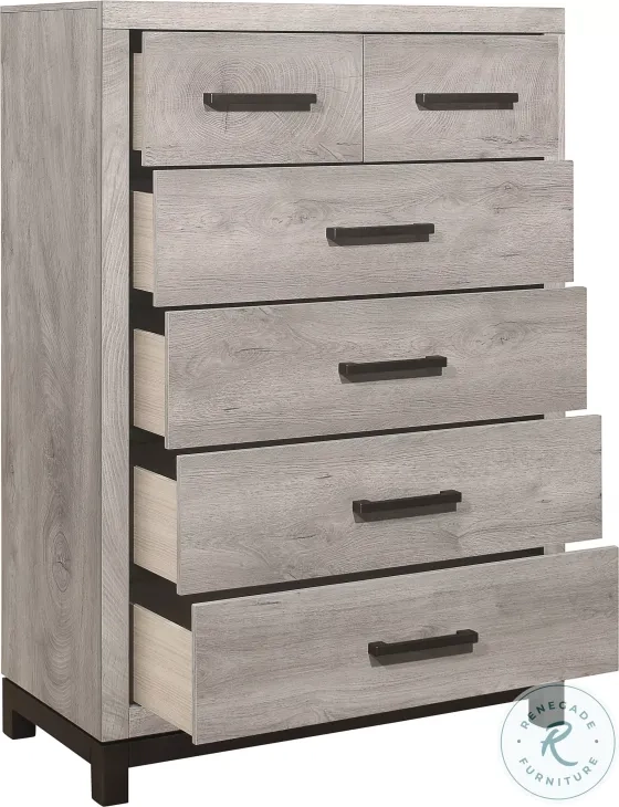 Zephyr Light Gray Storage Wall Bedroom Set