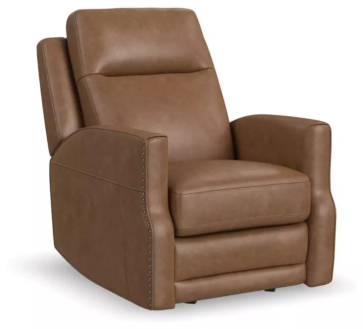 Maxwell Cedar Brown Leather Zero Gravity Triple Power Reclining Living Room Set