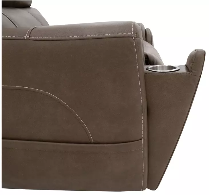 Carter Cappuccino Zero Gravity Triple Power Rocking Recliner with USB Charging and Heat Massage