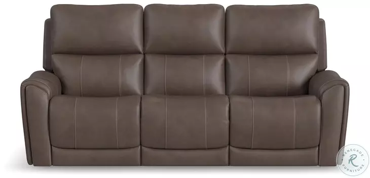 Carter Brown Power Reclining Console Sofa With Power Headrest And Lumbar