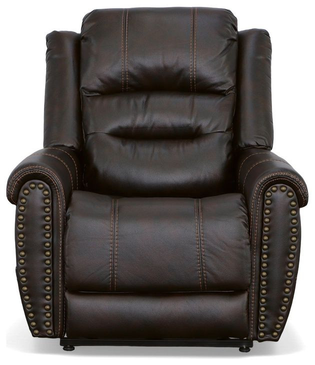 Oscar Dark Brown Power Lift Recliner With Power Headrest And Lumbar