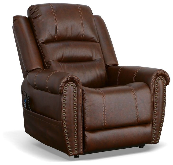 Oscar Light Brown Power Lift Recliner With Power Headrest And Lumbar