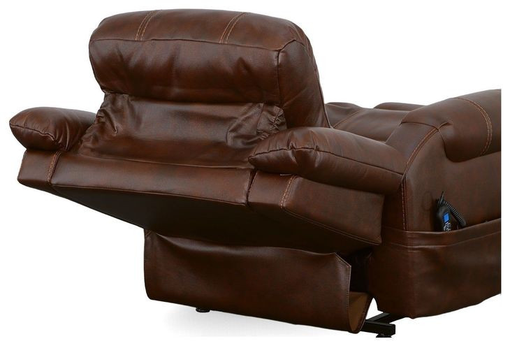 Oscar Light Brown Power Lift Recliner With Power Headrest And Lumbar