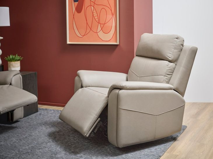 Vernon Dove Gray Zero Gravity Swivel Gliding Power Recliner with USB Charging and Heat Massage