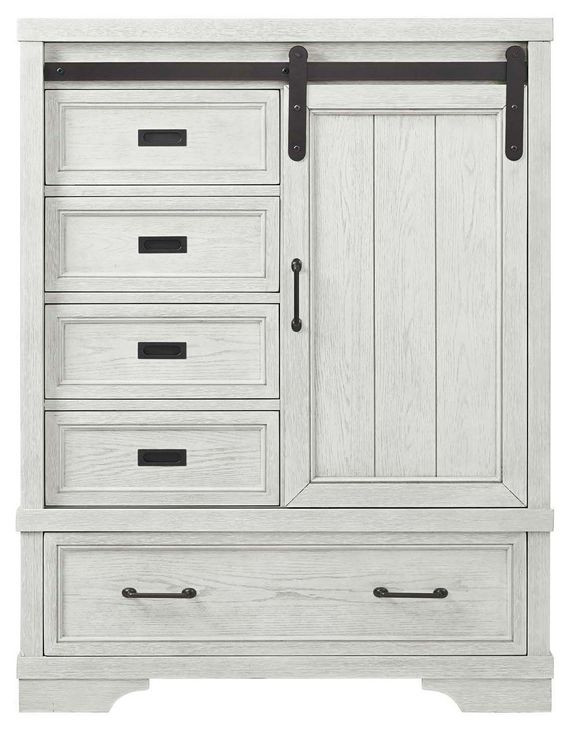 Foundry White Dove 5 Drawer Chifferobe