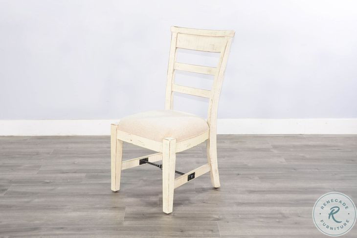 Seabright White Sand Ladderback Dining Chair Set of 2