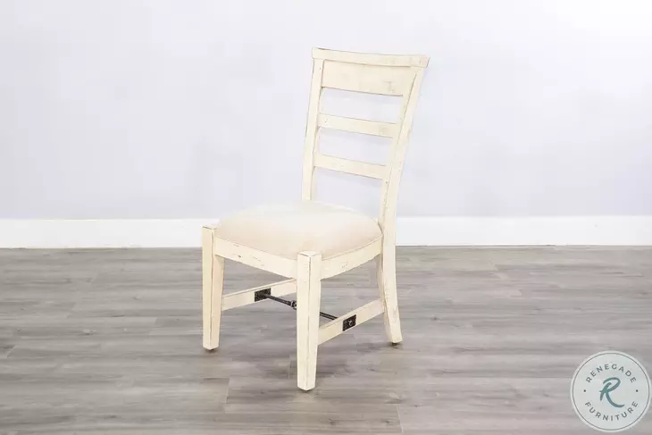 Seabright White Sand Ladderback Dining Chair Set of 2