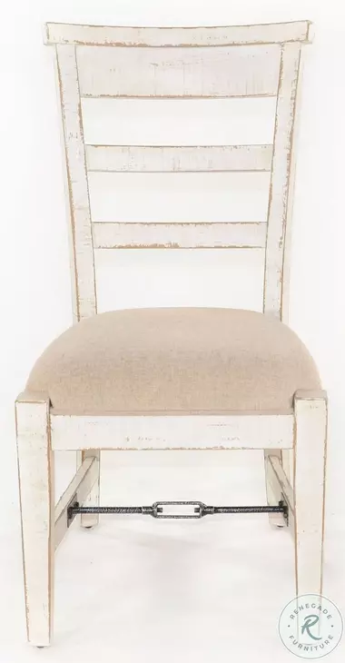 Seabright White Sand Ladderback Dining Chair Set of 2