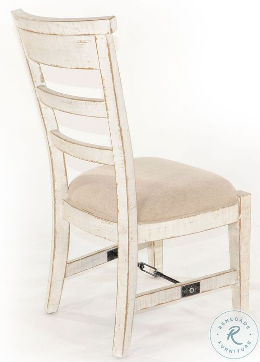 Cozy Luxe White White Sand Extendable Rectangular Dining Room Set