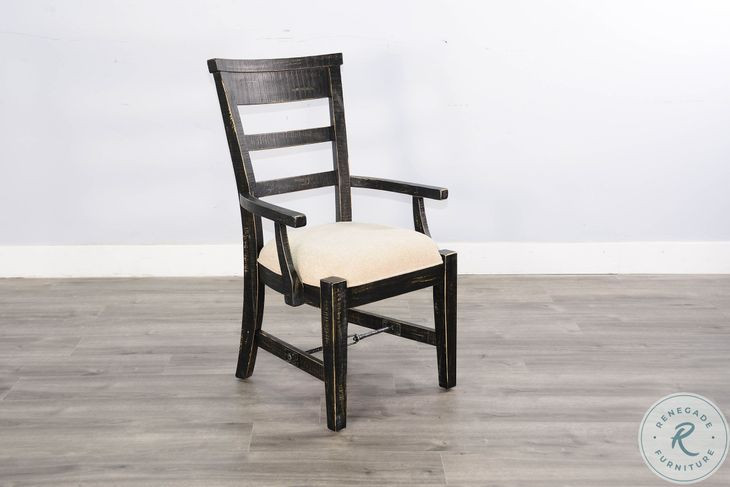 Seabright Black Sand Dining Armchair Set of 2