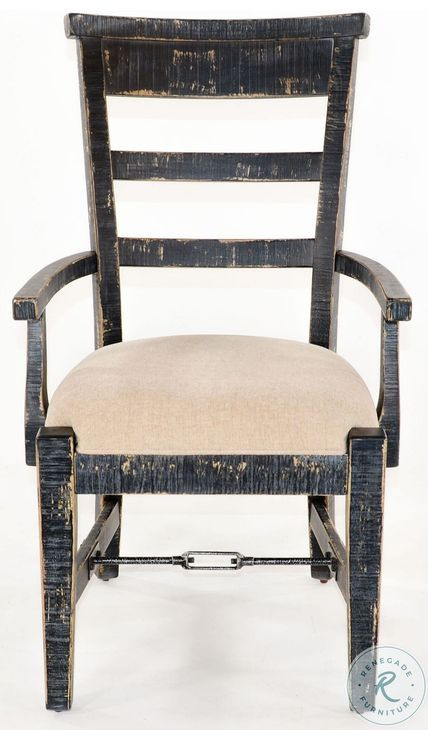 Seabright Black Sand Dining Armchair Set of 2