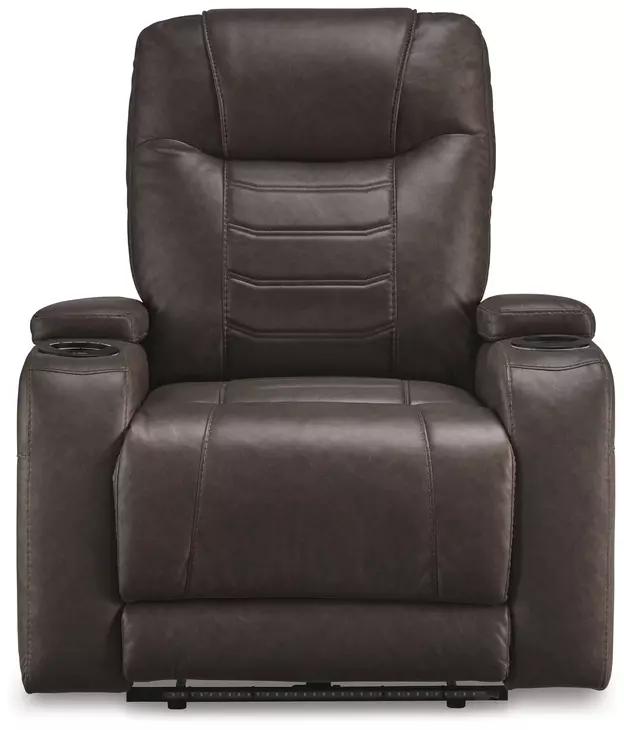 Schooner Rocks Umber Power Recliner with USB Charging and LED