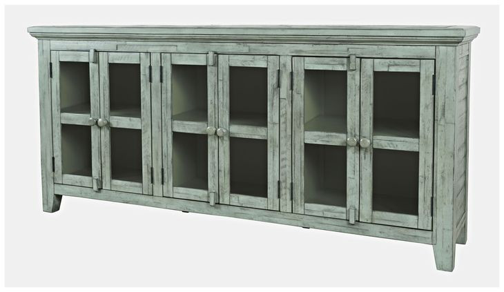Rustic Shores Surfside 6 Door Low Accent Cabinet