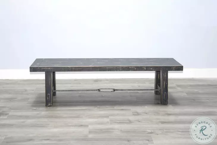 Sagewyn Black Sand 64" Dining Bench with Turnbuckle