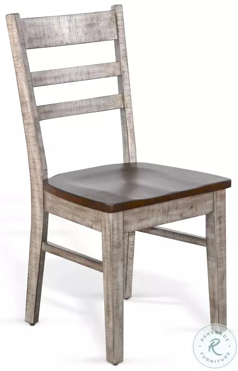Whimora Tobacco Leaf and Alpine Gray Dining Chair Set of 2