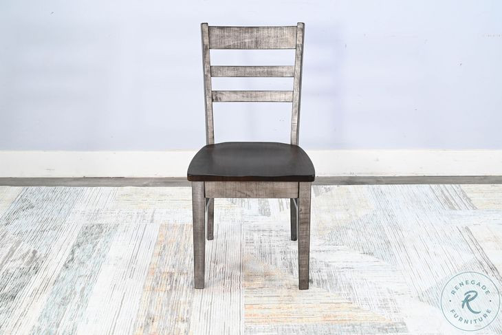 Whimora Tobacco Leaf and Alpine Gray Dining Chair Set of 2
