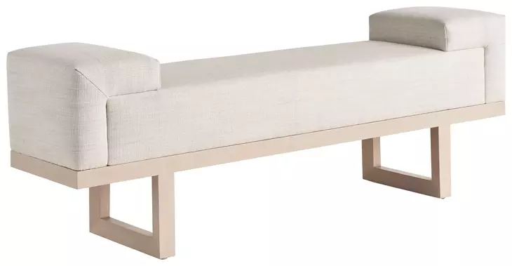 Sunset Key Abbott Beige Upholstered 62" Bed Bench