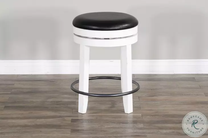 Willow Nest European Cottage Swivel Counter Height Stool Set of 2