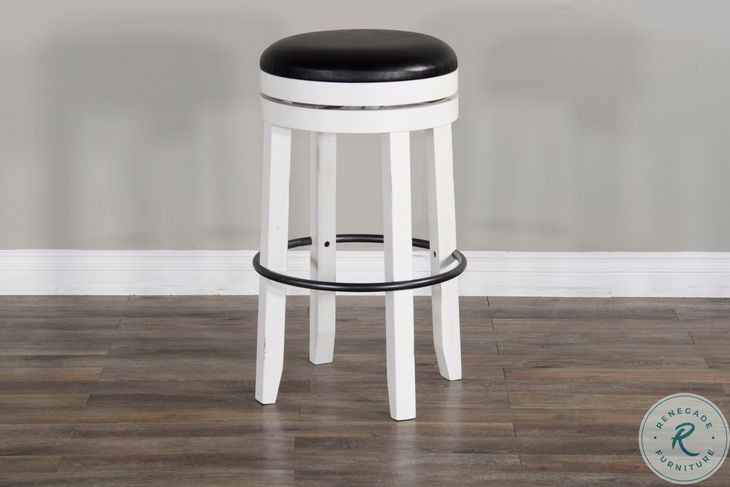 Hearthwood Haven European Cottage Swivel Bar Stool Set of 2