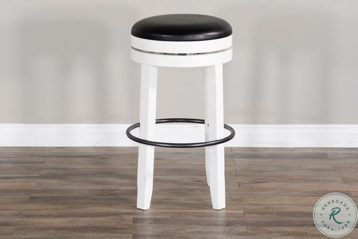 Hearthwood Haven European Cottage Swivel Bar Stool Set of 2