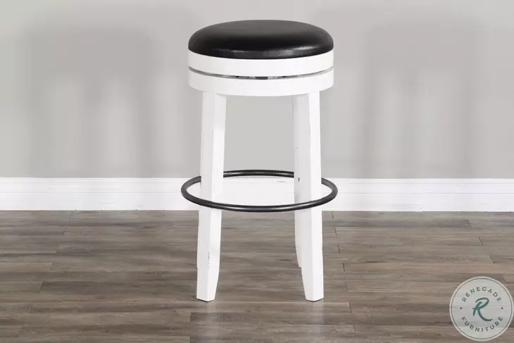 Hearthwood Haven European Cottage Swivel Bar Stool Set of 2