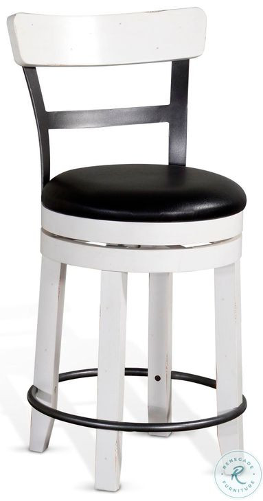 Rustic Refined European Swivel Bar Stool Set of 2