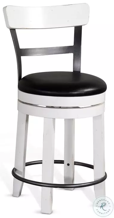 Rustic Refined European Swivel Bar Stool Set of 2