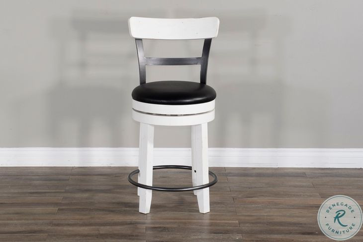 Rustic Refined European Swivel Bar Stool Set of 2