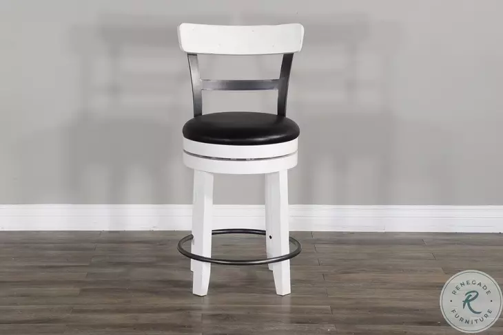 Rustic Refined European Swivel Bar Stool Set of 2