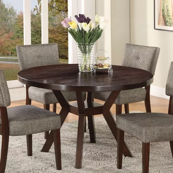 Drake Espresso 48" Round Dining Table