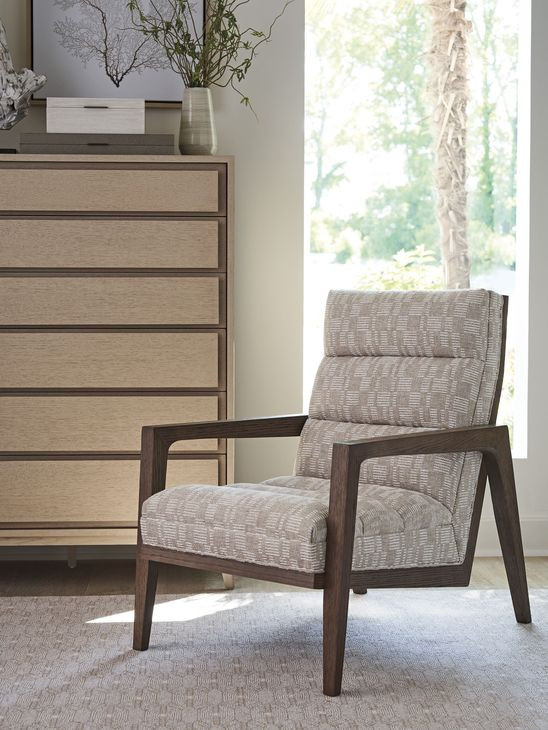 Sunset Key Hayley Beige Upholstered Accent Chair