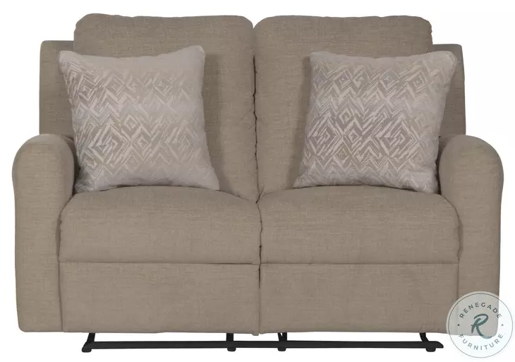 Calvin Putty Reclining 55.5" Loveseat
