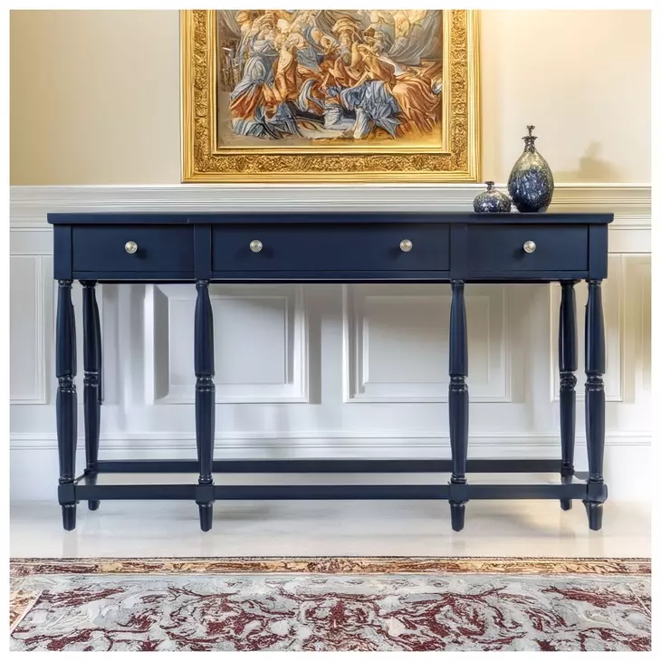 Stately Home Navy Sofa Table