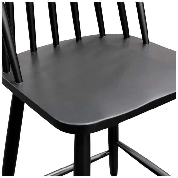 Felix Black Windsor Counter Height Barstool Set of 2