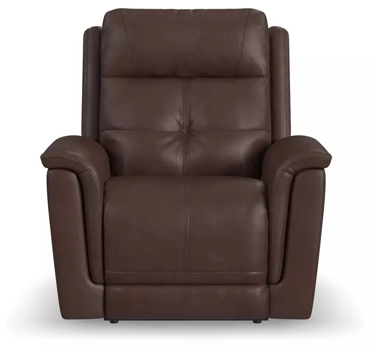 Ranger Rustic Brown Leather Zero Gravity Power Recliner with USB Charging and Heat Massage